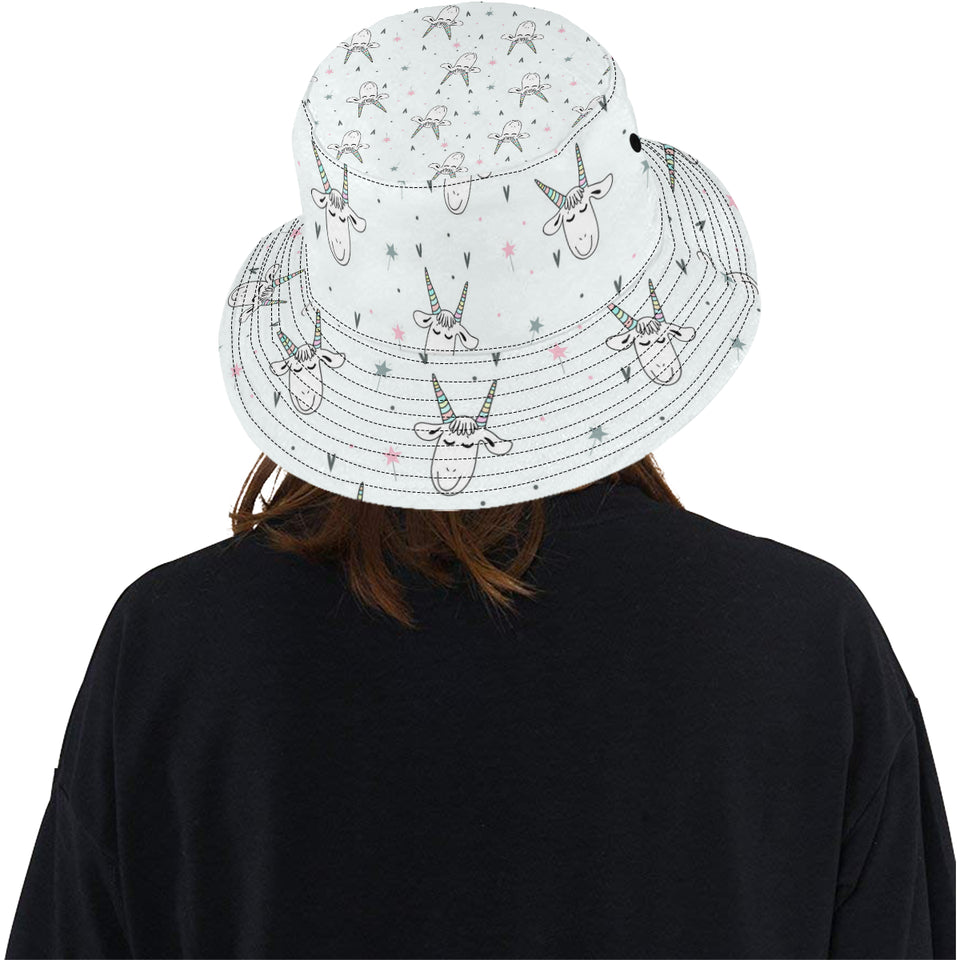 Cute goat design pattern Unisex Bucket Hat