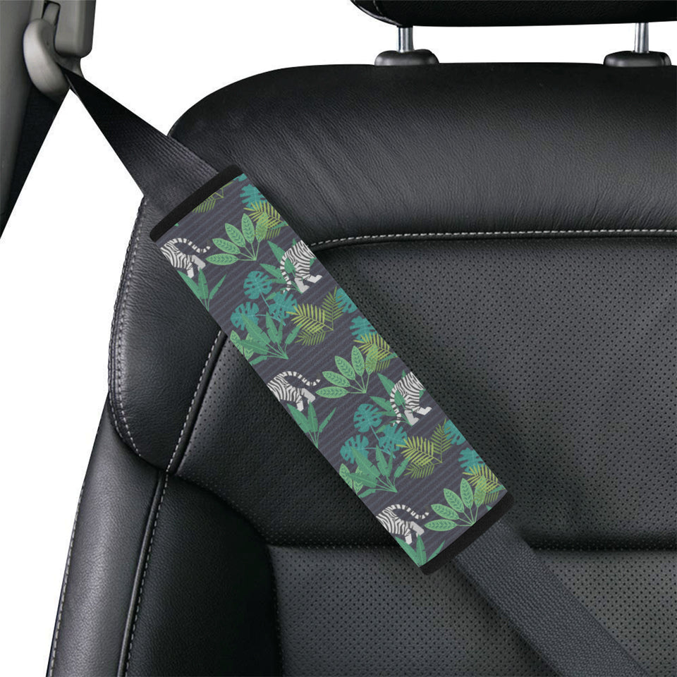 white bengal tigers tropical plant Car Seat Belt Cover