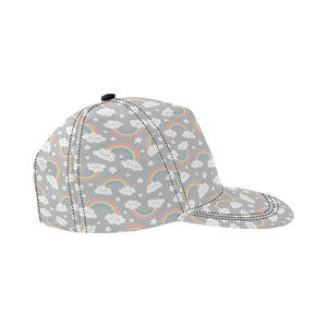 Cute rainbow clound star pattern All Over Print Snapback Cap