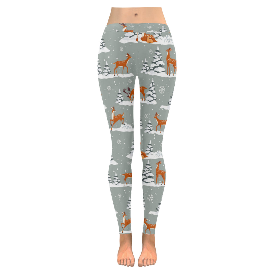 Beautiful deers Winter Christmas Women's Legging Fulfilled In US