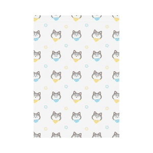 Cute Siberian Husky pattern House Flag Garden Flag