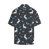 unicorn rainbows moon clound star pattern Men's All Over Print Hawaiian Shirt