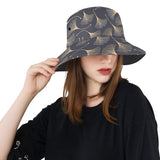 Gold ginkgo leaves Unisex Bucket Hat