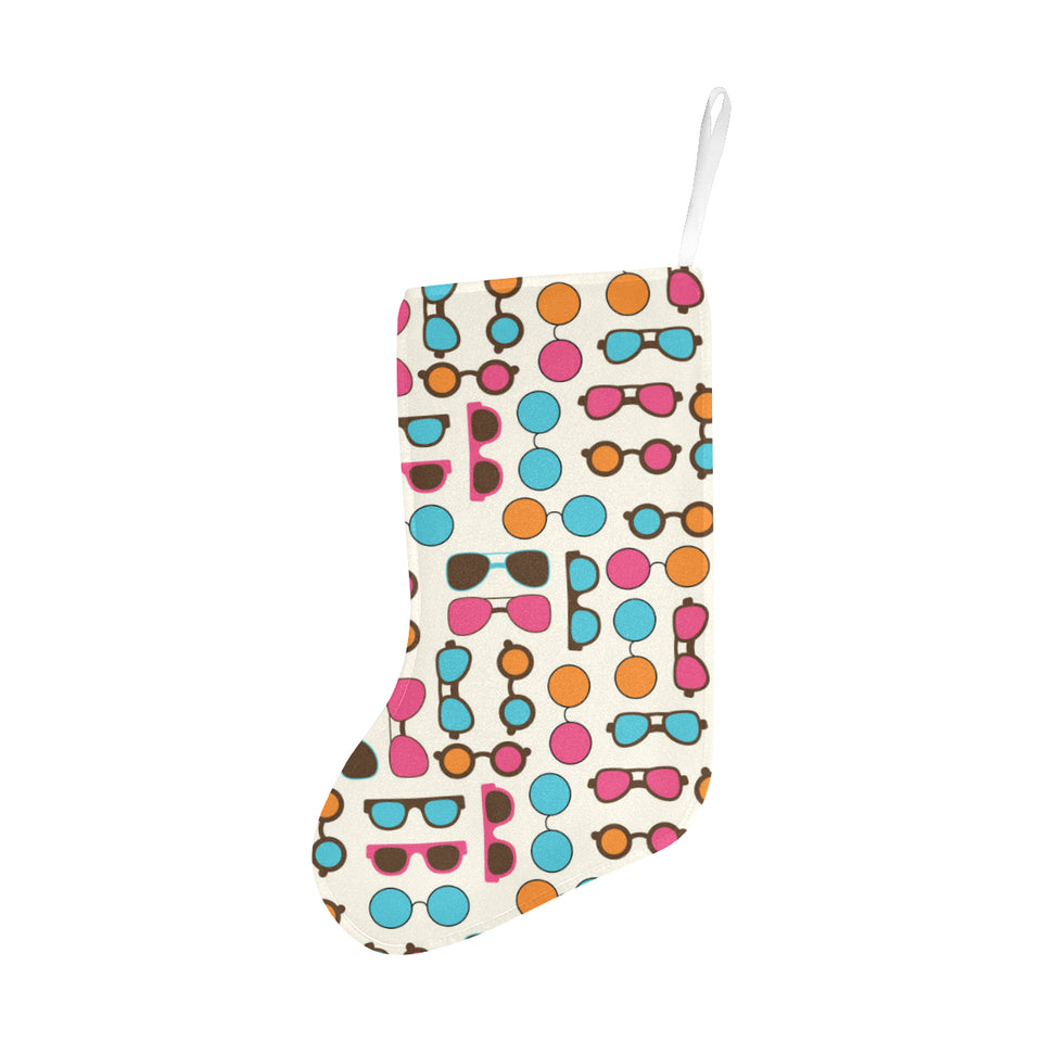 Sun Glasses Pattern Print Design 03 Christmas Stocking
