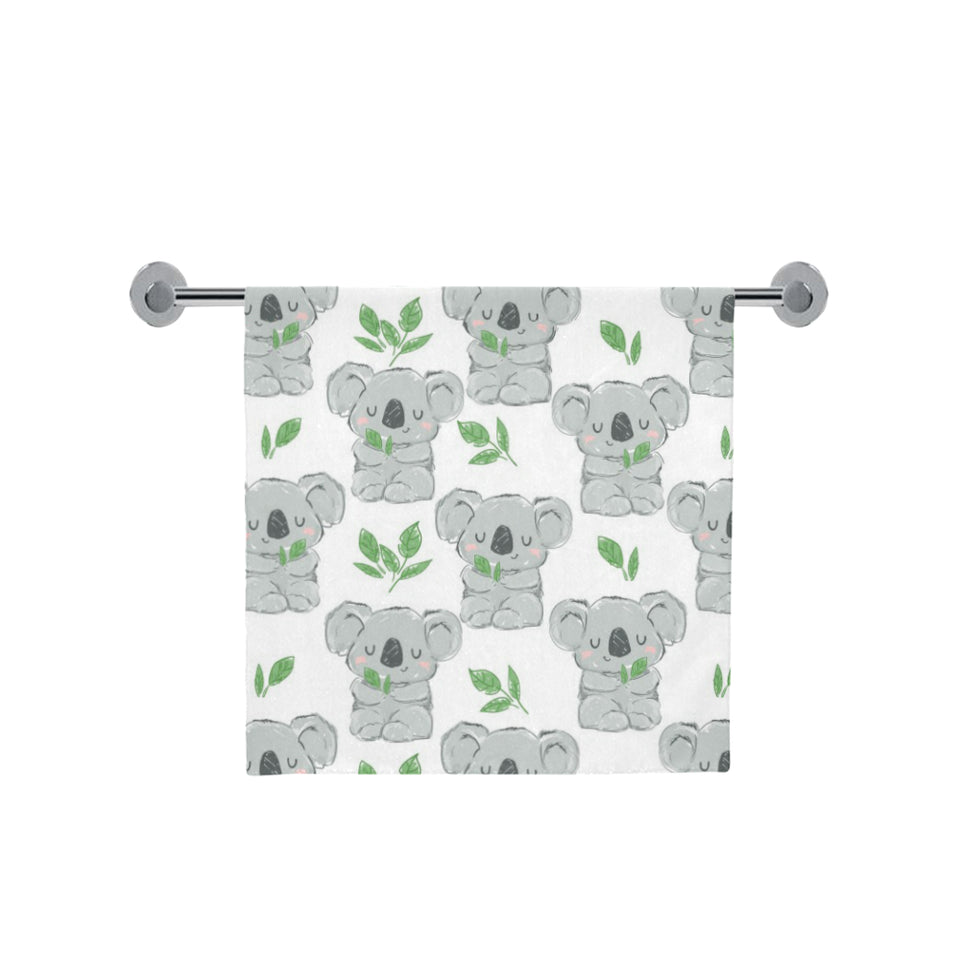 Hand drawn Koala leaves pattern Bath Towel