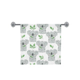 Hand drawn Koala leaves pattern Bath Towel