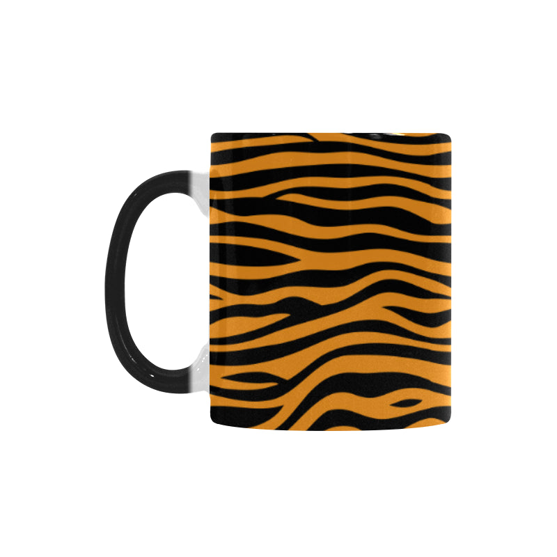 Bengal tigers skin print pattern background Morphing Mug Heat Changing Mug