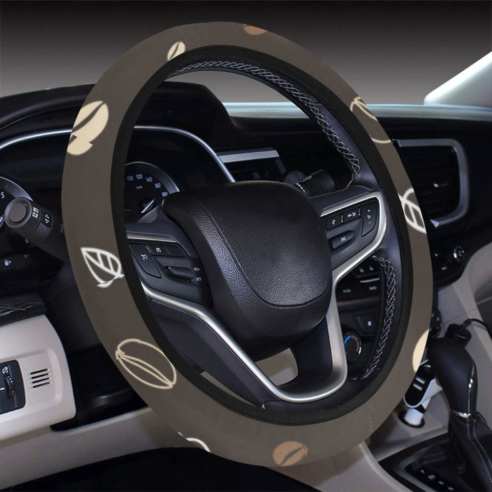 Coffee bean leave pattern Car Steering Wheel Cover
