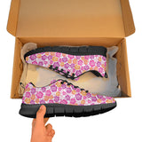 Hibiscus Pattern Print Design 01 Women's Sneaker Shoes