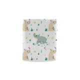 Cute Rhino pattern Morphing Mug Heat Changing Mug