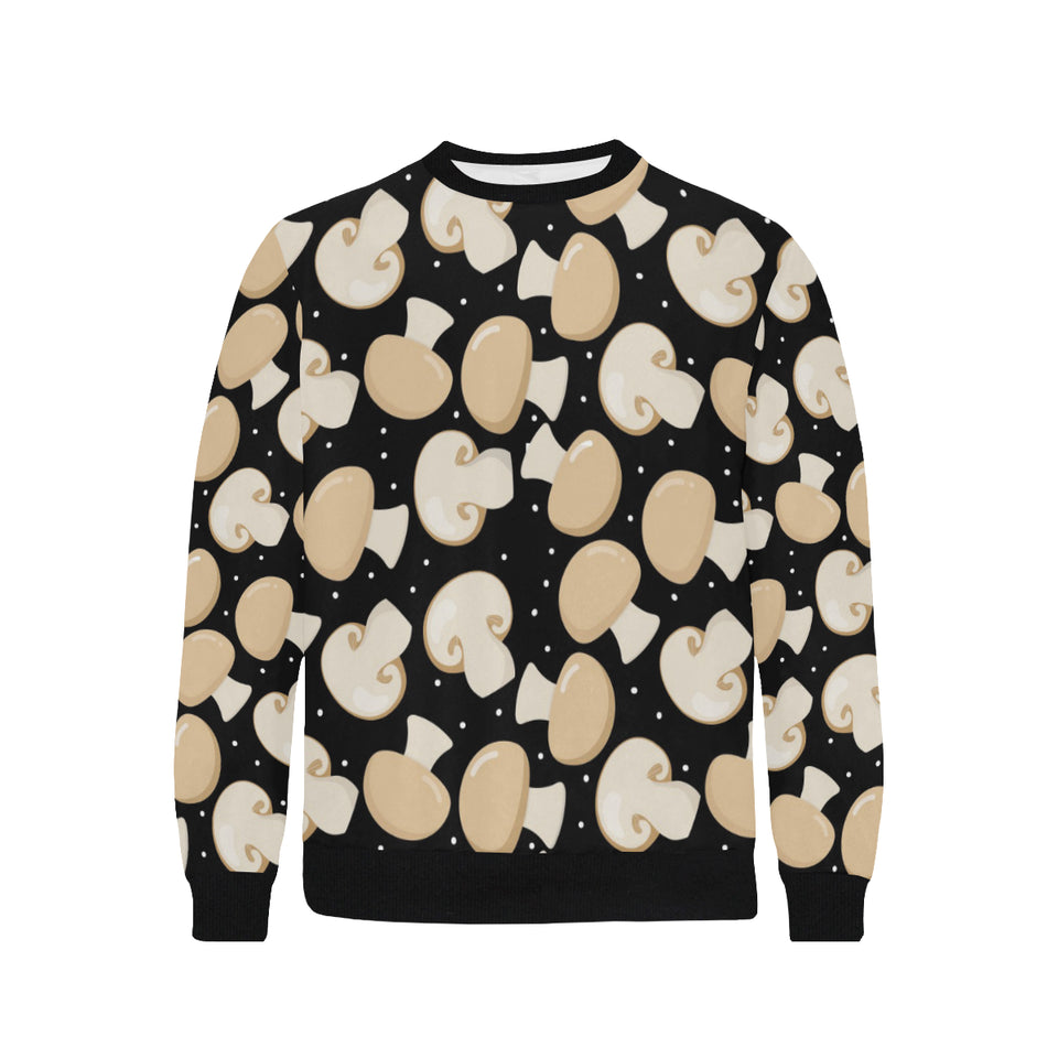 Champignon mushroom pattern Men's Crew Neck Sweatshirt