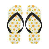 oranges leaves pattern Unisex Flip Flops
