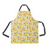 Yorkshire Terrier Pattern Print Design 05 All Over Print Adjustable Apron