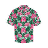 Watermelons tropical palm leaves pattern Men's All Over Print Hawaiian Shirt