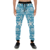 Starfish blue blackground Unisex Casual Sweatpants