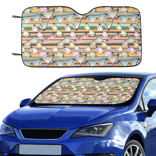 Sun Glasses Pattern Print Design 02 Car Sun Shade