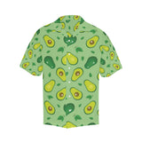 Avocado pattern green background Men's All Over Print Hawaiian Shirt