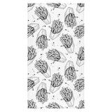 Hand drawn french fries pattern Bath Towel
