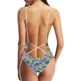 Colorful mushroom design pattern Women's One-Piece Swimsuit