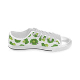 Cute broccoli pattern Men's Low Top Shoes White