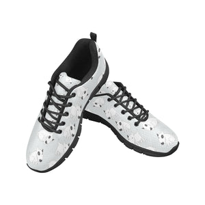 Bull Terrier Pattern Print Design 01 Men's Breathable Sneakers ( Model 055)