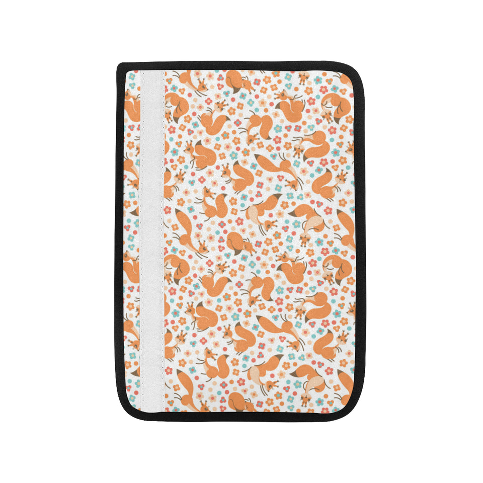 Squirrel Pattern Print Design 05 Car Seat Belt Cover