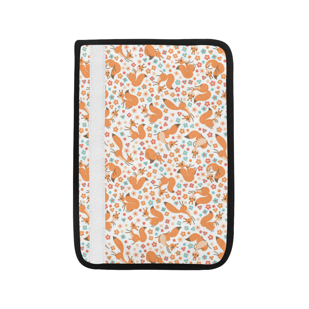 Squirrel Pattern Print Design 05 Car Seat Belt Cover