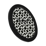 Cow skin pattern Elegant Black Wall Clock