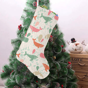 Cute whale pattern Christmas Stocking