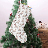 Bull Terrier Pattern Print Design 04 Christmas Stocking