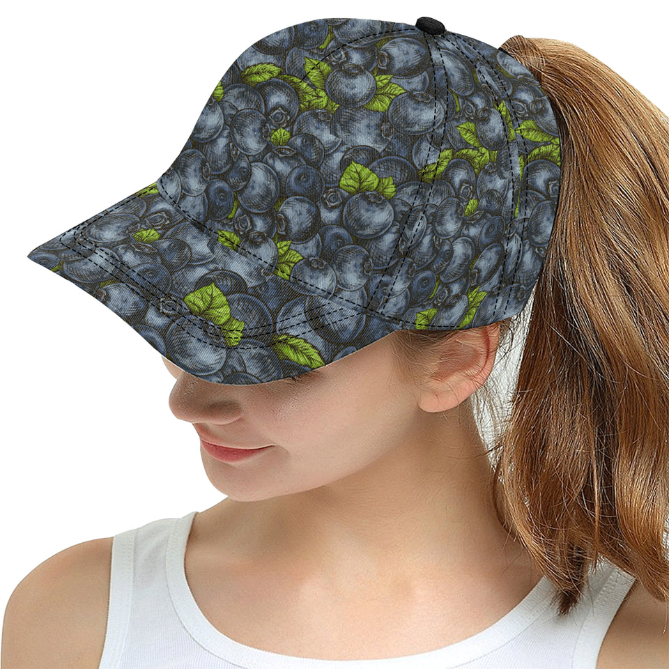 blueberry pattern All Over Print Snapback Cap