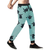 Sea turtle with blue ocean backgroud Unisex Casual Sweatpants