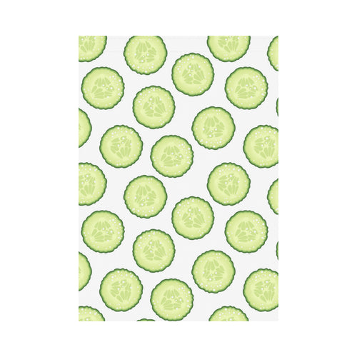 Cucumber slices pattern House Flag Garden Flag