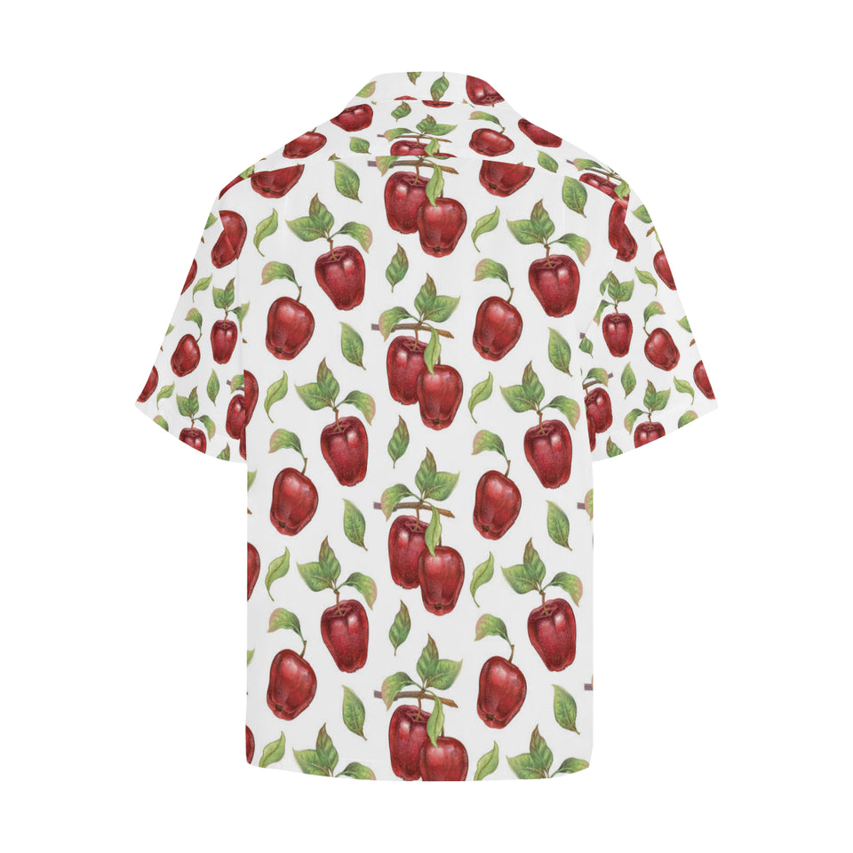 Red apples pattern Men's All Over Print Hawaiian Shirt