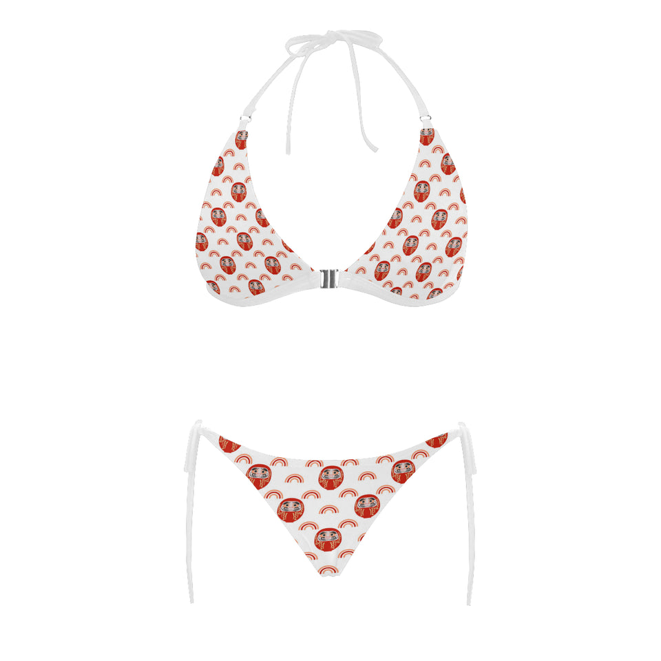 Daruma japanese wooden doll design pattern Sexy Bikinis Two-Piece Swimsuits