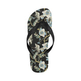 Japanese crane ornament elements Unisex Flip Flops