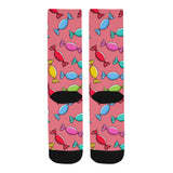 Colorful wrapped candy pattern Crew Socks