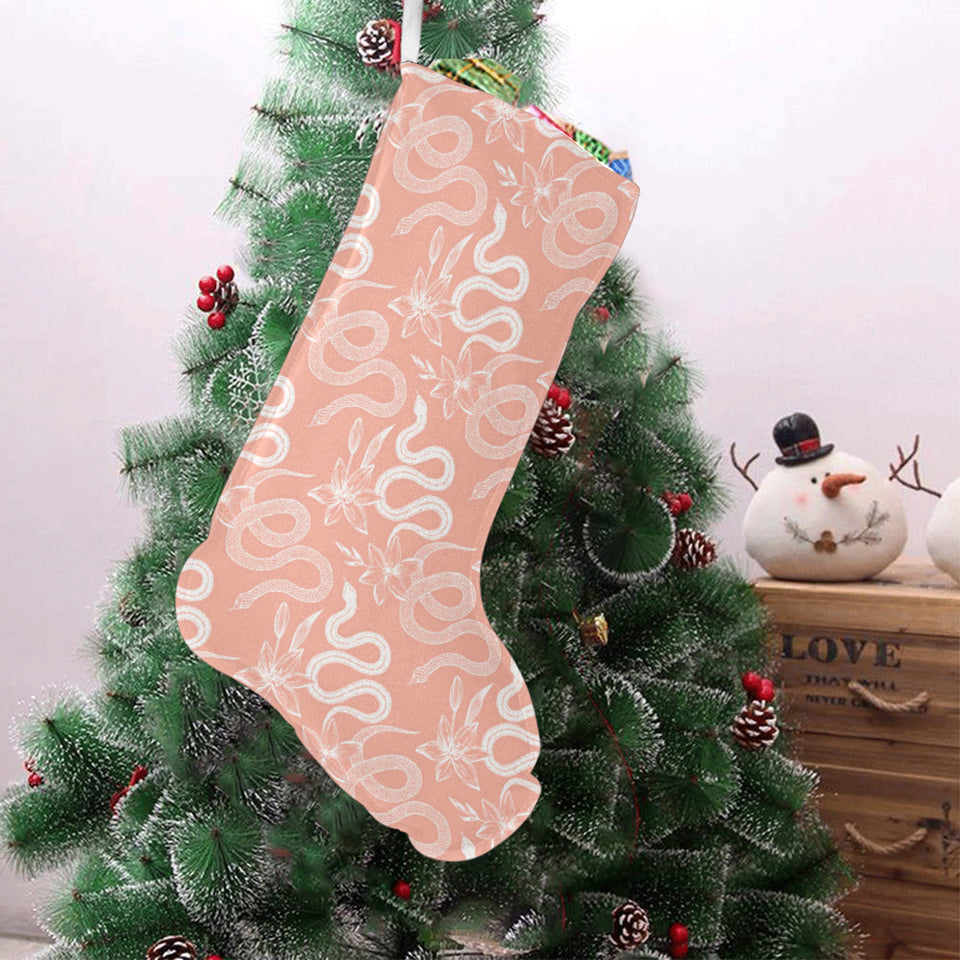 Snake lilies flower pattern Christmas Stocking