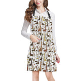 Giraffe Pattern Print Design 05 All Over Print Adjustable Apron