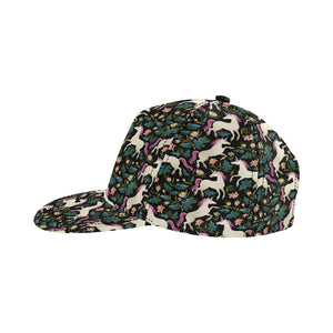 Unicorns forest background All Over Print Snapback Cap