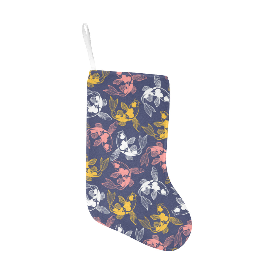 Koi Fish Carp Fish pattern Christmas Stocking