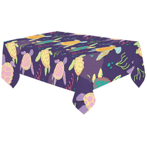 Colorful sea turtle pattern Tablecloth