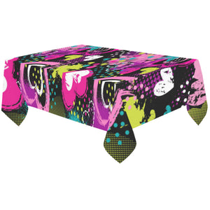 heart dot wave star creative design pattern Tablecloth