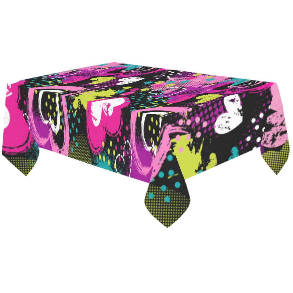 heart dot wave star creative design pattern Tablecloth