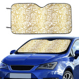 Rose Pattern Print Design 05 Car Sun Shade