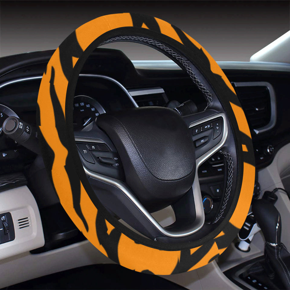 Bengal tigers skin print pattern Car Steering Wheel Cover
