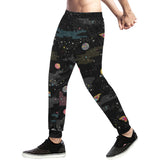 space pattern Unisex Casual Sweatpants
