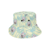 French bulldog hawaii blackground Unisex Bucket Hat