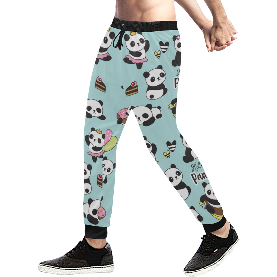 Cute baby panda pattern Unisex Casual Sweatpants