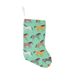 Colorful horses pattern Christmas Stocking